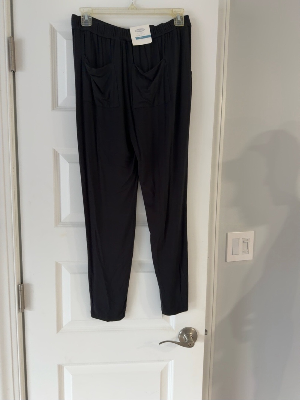 Old Navy High Rise Jersey Pants XS Black NWT 2015 Soft Stretch Pull-On